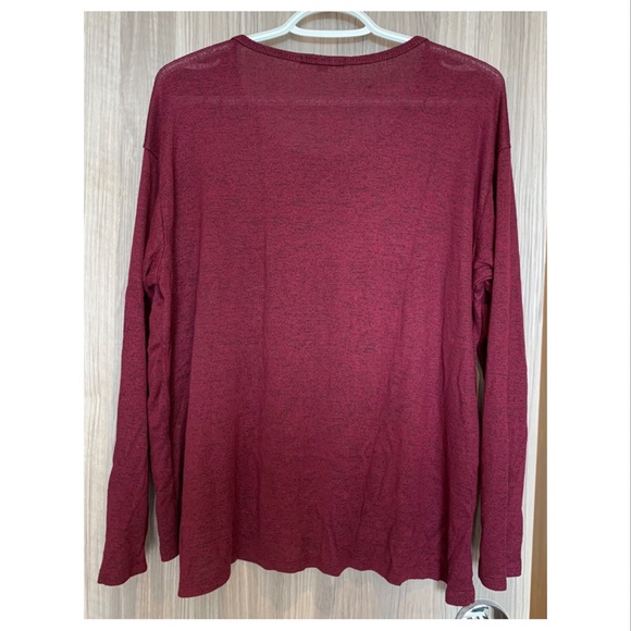 Ambiance Maroon Long-sleeved shirt (Large) - Picture 2 of 4